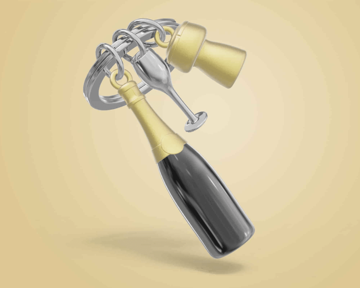 Llavero Metalmorphose Champaña3