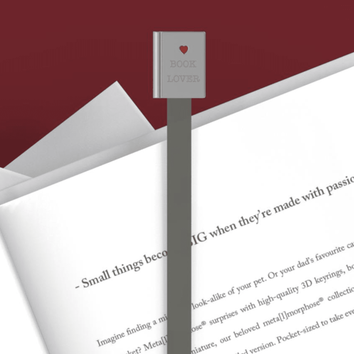 Marcapáginas Metalmorphose Booklover4