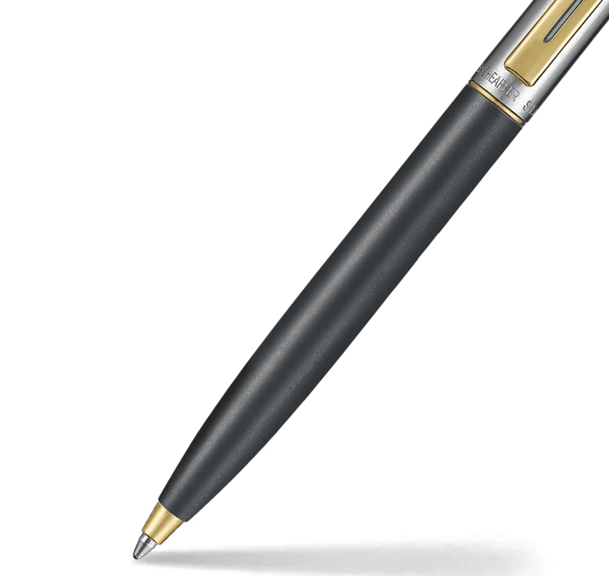 Bolígrafo Sheaffer Sentinel 334 Negro Mate Chapados En Oro2