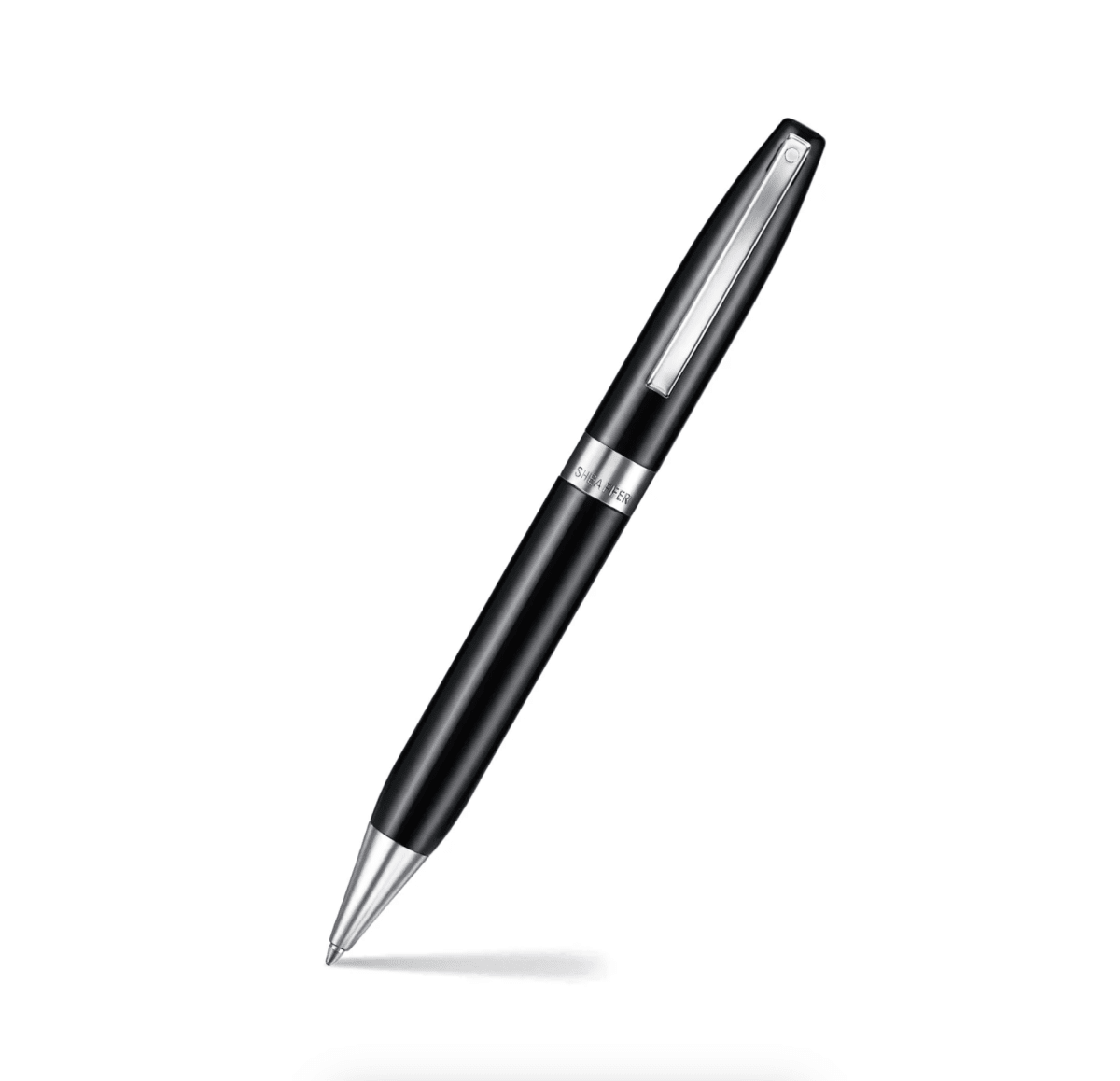 Bolígrafo Sheaffer Legacy 9064 Negro Y Adornos Cromados1