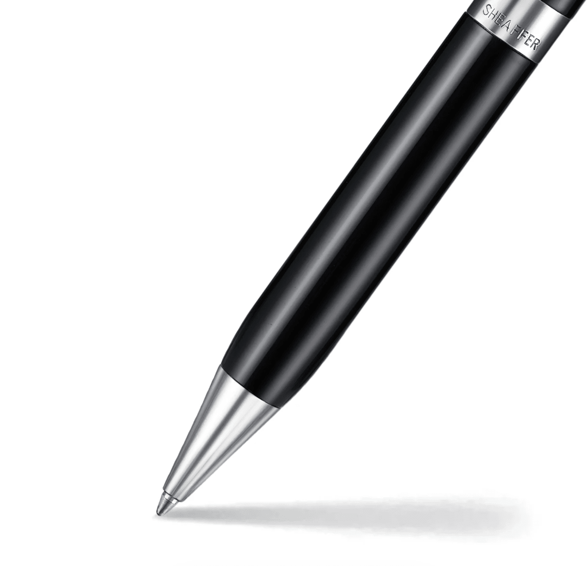 Bolígrafo Sheaffer Legacy 9064 Negro Y Adornos Cromados