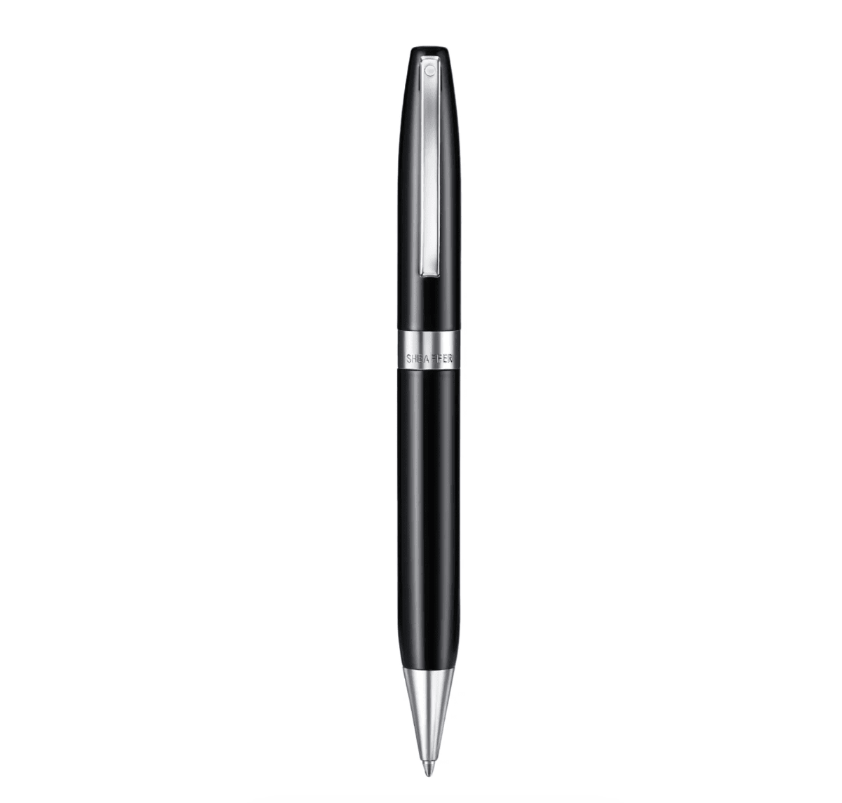 Bolígrafo Sheaffer Legacy 9064 Negro Y Adornos Cromados5