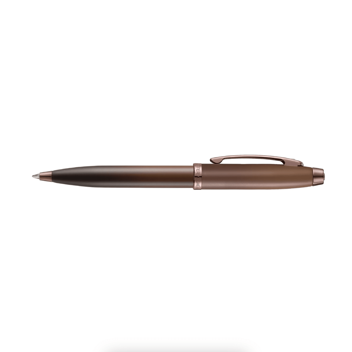 Set Bolígrafo Sheaffer 100 Café Marrón Mate Con Ribetes4