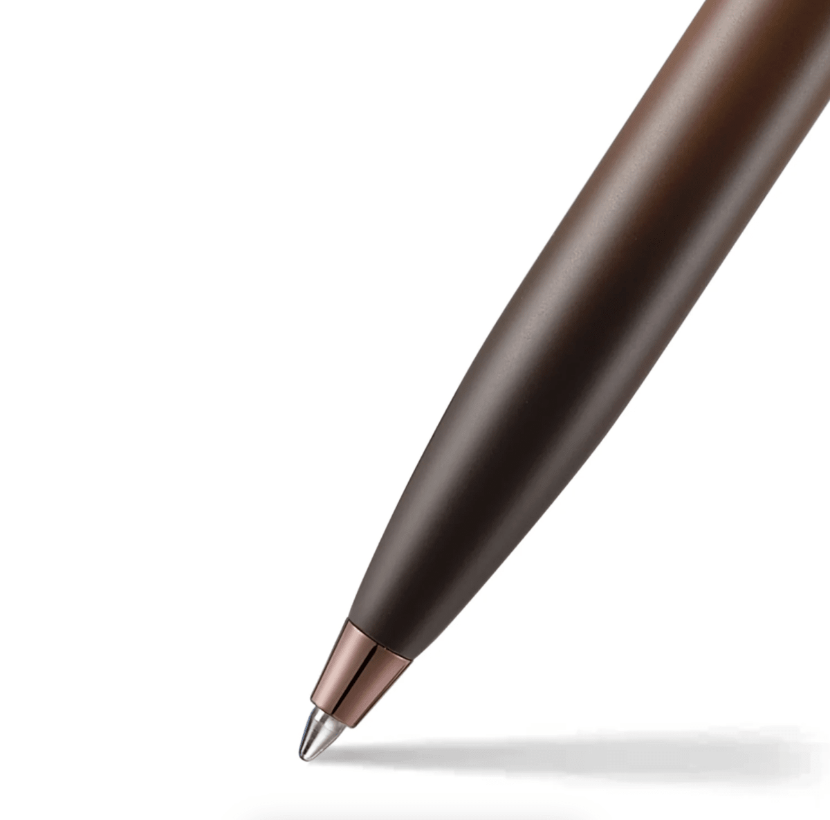 Set Bolígrafo Sheaffer 100 Café Marrón Mate Con Ribetes3