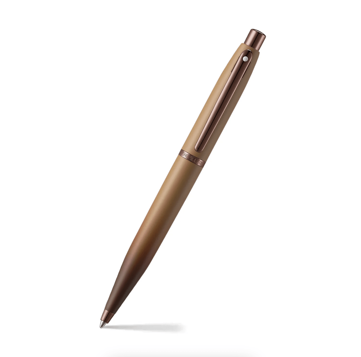 Set Bolígrafo Sheaffer VFM Café Edición Marrón Mate Con Ribetes con Cuaderno3