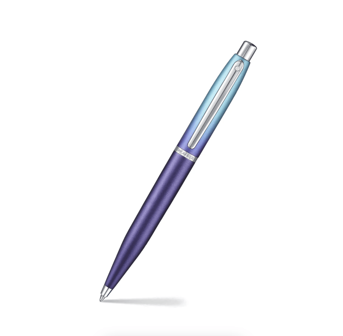 Set Bolígrafo Sheaffer Expressions VFM 9430 Azul Degradado Con Zip Morado Metalizado Cch3