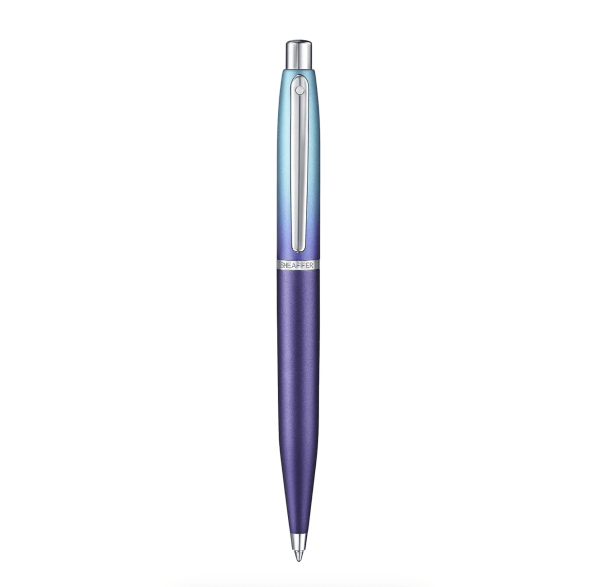 Set Bolígrafo Sheaffer Expressions VFM 9430 Azul Degradado Con Zip Morado Metalizado Cch7