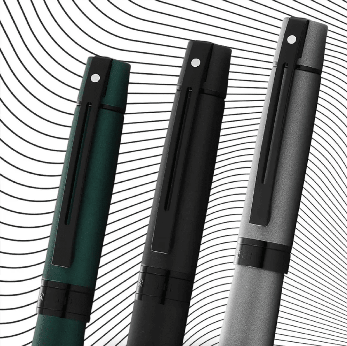 Pluma Fuente Sheaffer Serie 300 Laca Verde. Mate4