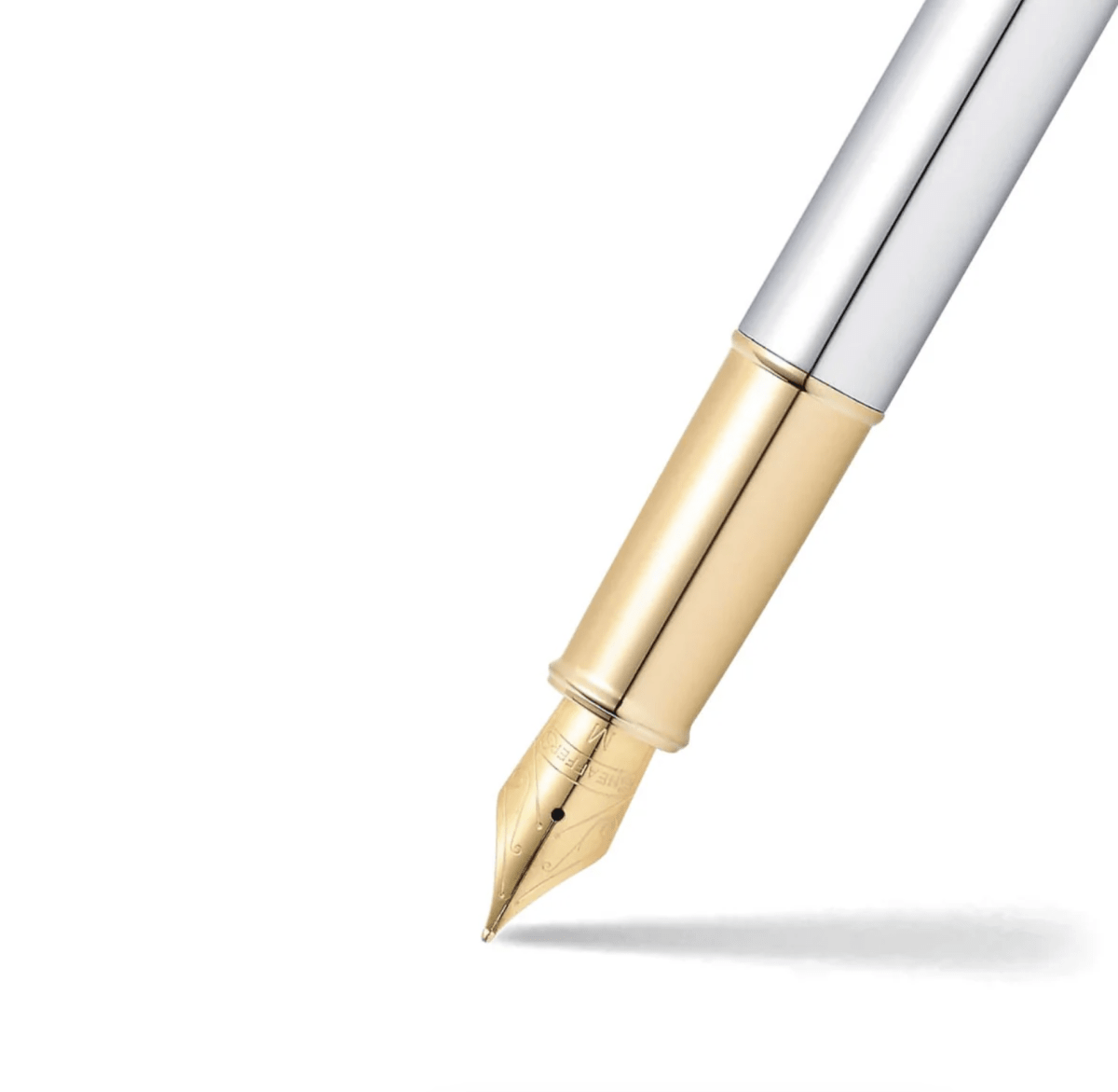 Pluma Fuente Sheaffer Serie 100 GT punto medio cromo2