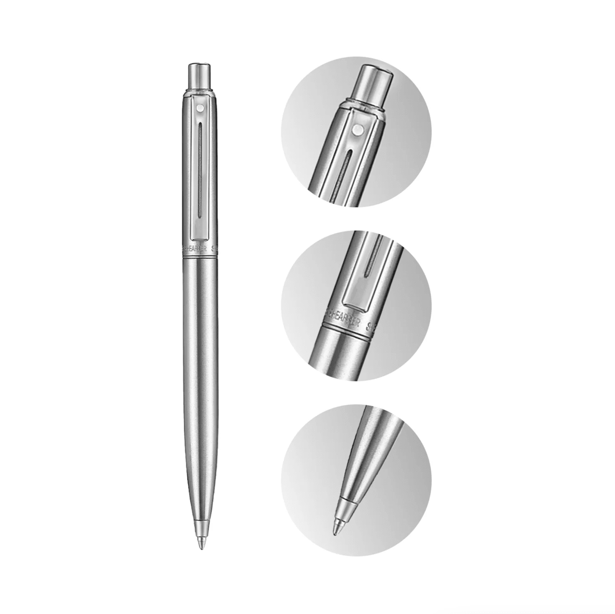 Sheaffer Sentinel 330 Cromado Cepillado Con Adornos Cromados6