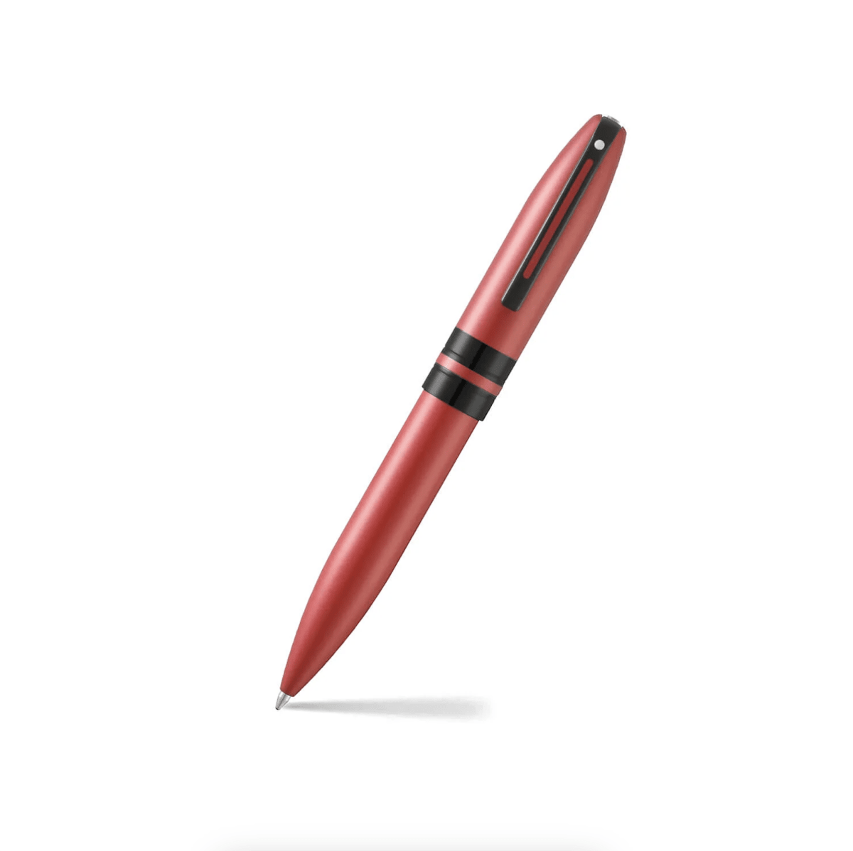 Bolígrafo Sheaffer Icon E9111-K Rojo Metálico Con Adornos Negros1