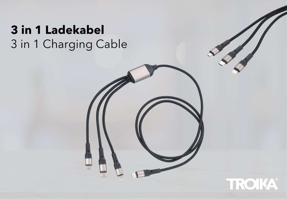 Cable de carga rápida TROIKA DREIZACK PRO6