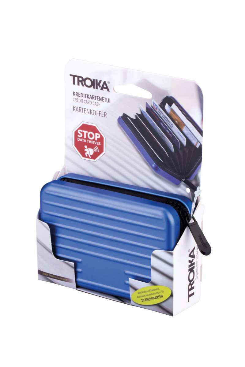 Estuche para tarjetas de crédito TROIKA KARTENKOFFER azul4