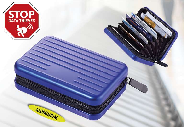 Estuche para tarjetas de crédito TROIKA KARTENKOFFER azul3