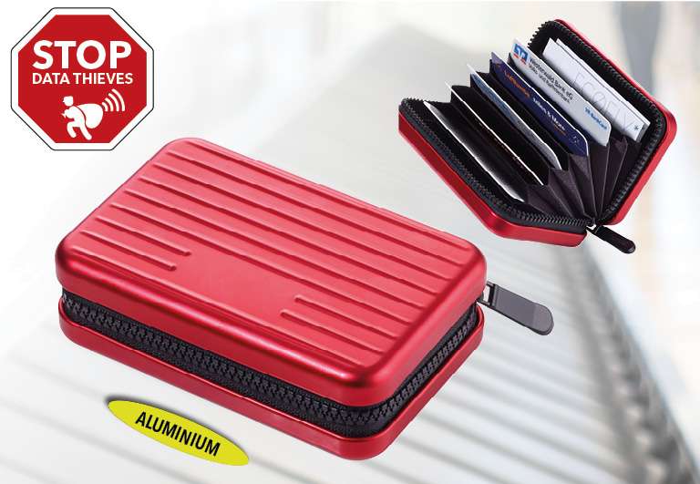 Estuche para tarjetas de crédito TROIKA KARTENKOFFER rojo3