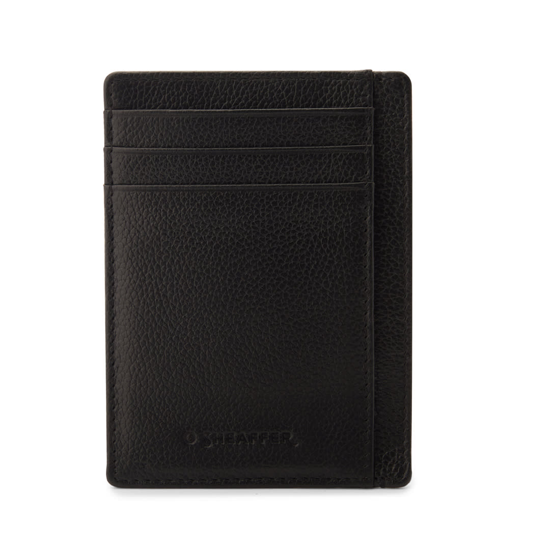 Bolígrafo Sheaffer S300 Negro brillante GT + Portatarjetas C4