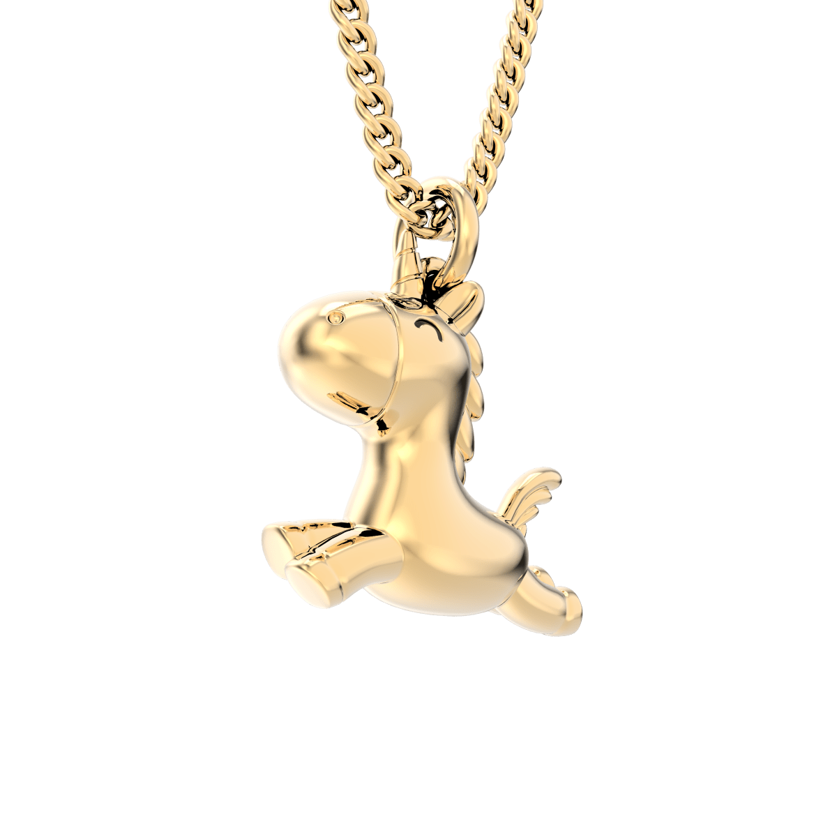 CHOCLI Collar con Baño18k Unicornio1