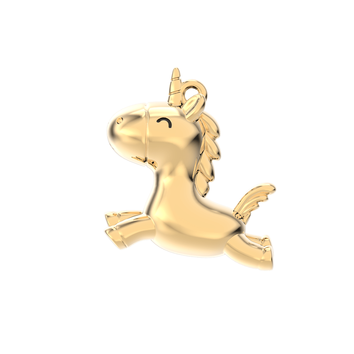 CHOCLI Collar con Baño18k Unicornio2