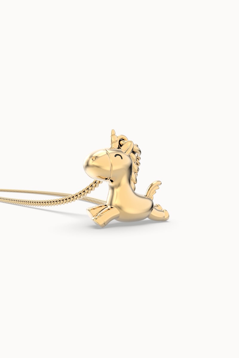CHOCLI Collar con Baño18k Unicornio3