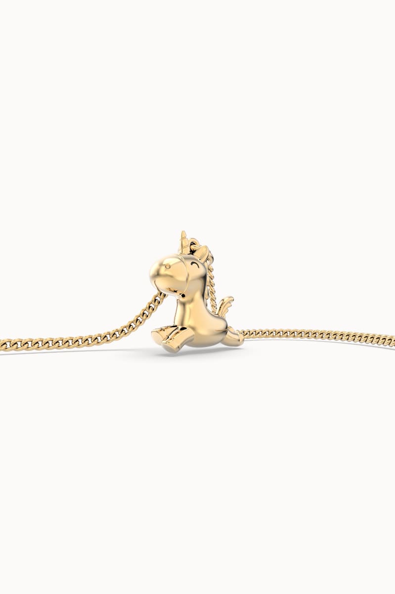 CHOCLI Collar con Baño18k Unicornio4