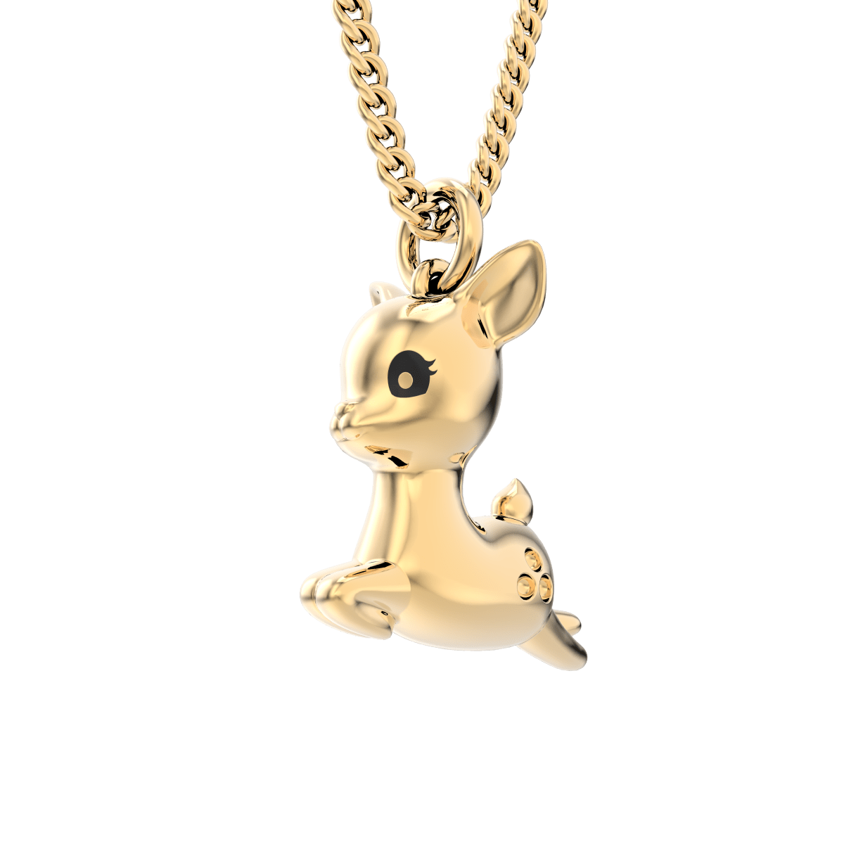 CHOCLI Collar con Baño18k Ciervo