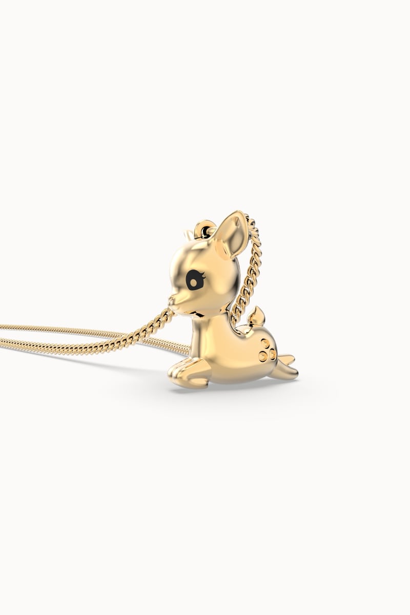 CHOCLI Collar con Baño18k Ciervo3