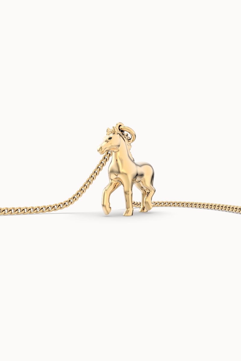 CHOCLI Collar con Baño18k Caballo6