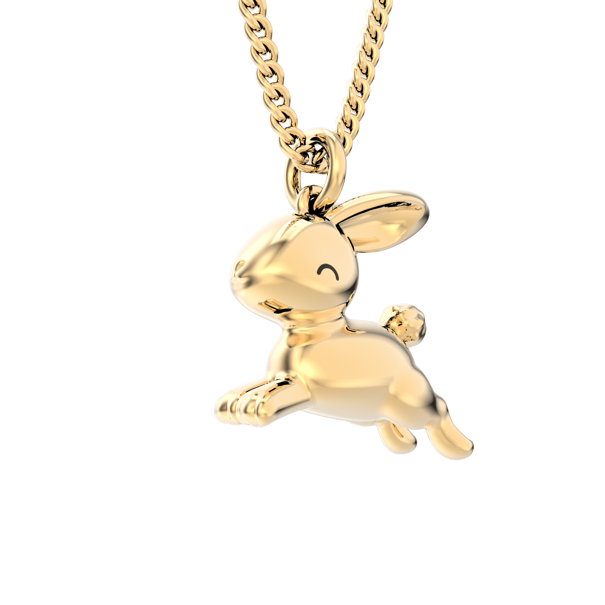 CHOCLI Collar con Baño18k Conejo