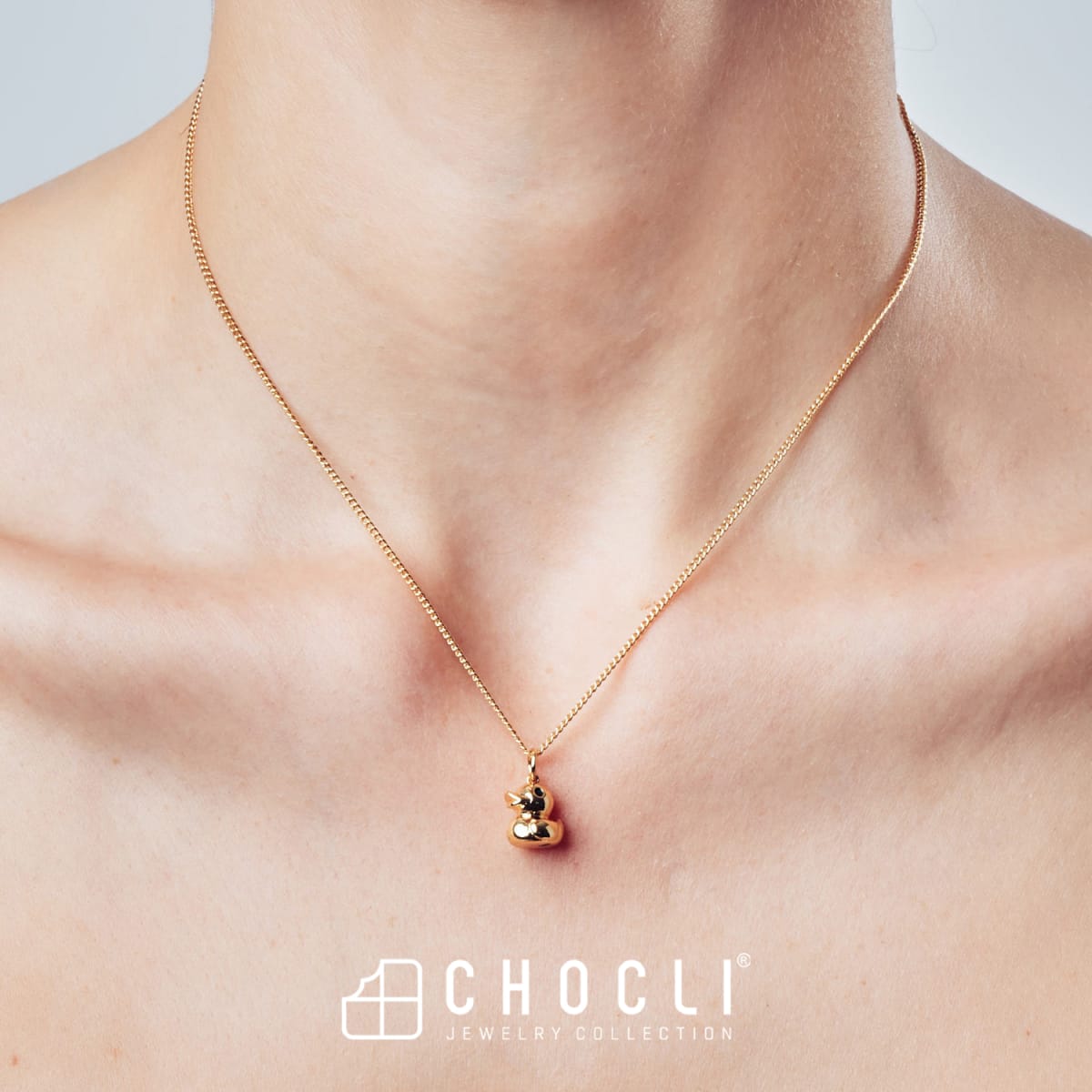 CHOCLI Collar con Baño18k Pato4