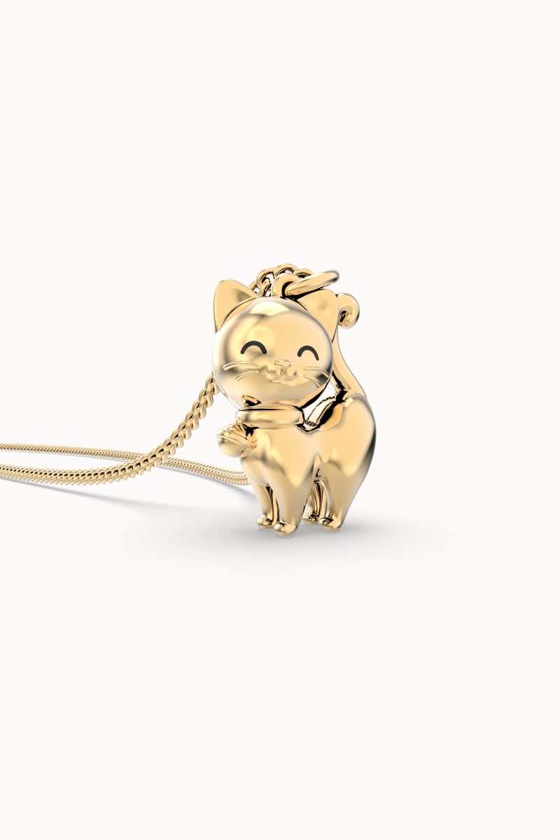 CHOCLI Collar con Baño18k Gato4