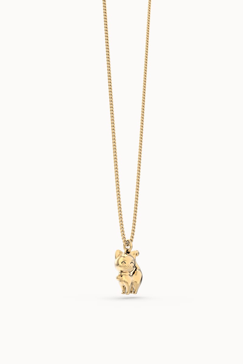 CHOCLI Collar con Baño18k Gato2
