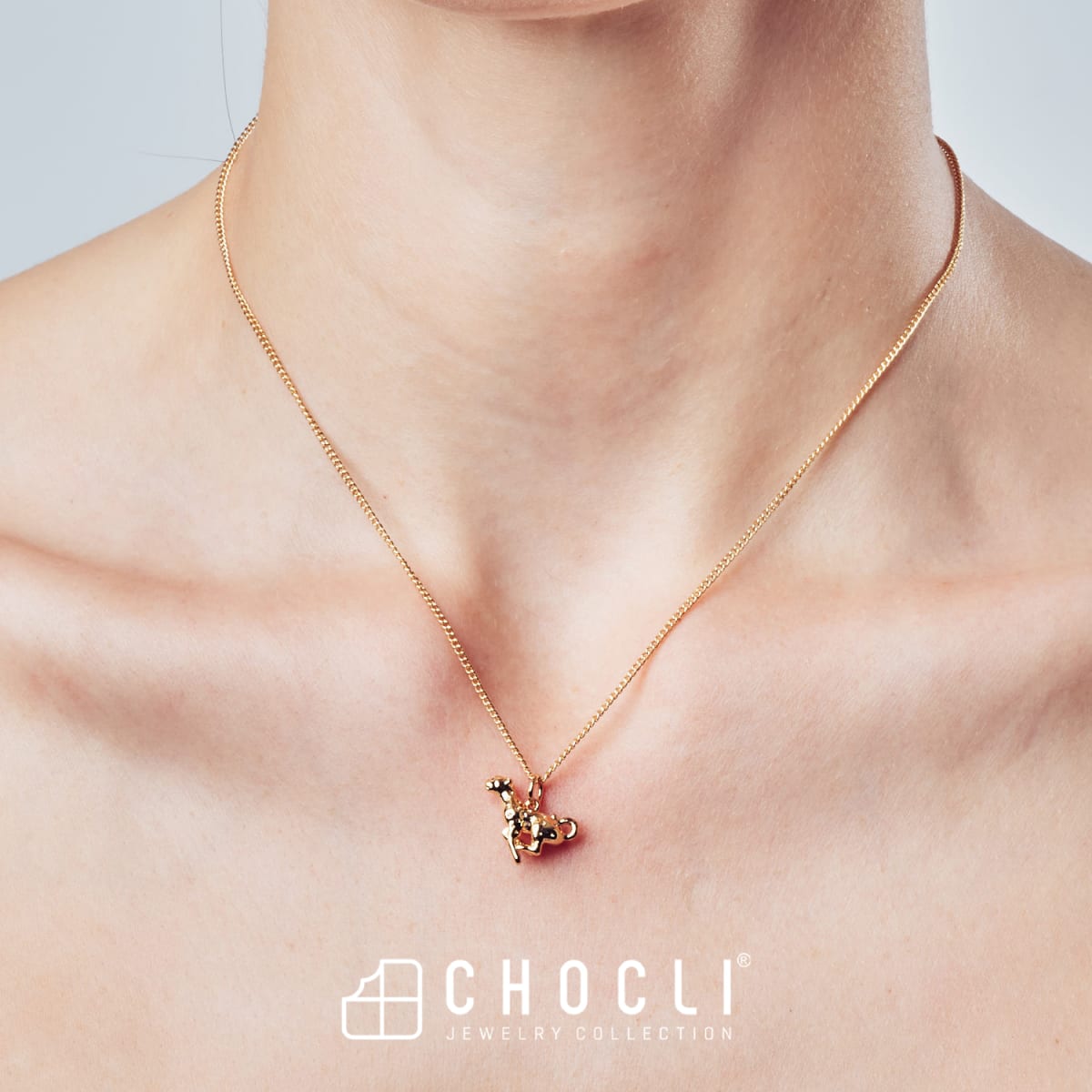 CHOCLI Collar con Baño18k Leopardo9