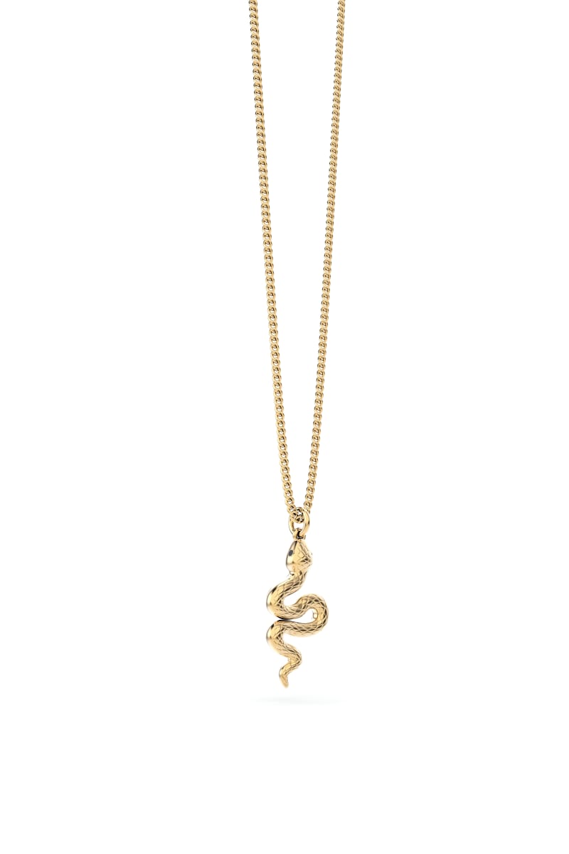 CHOCLI Collar con Baño18k Serpiente