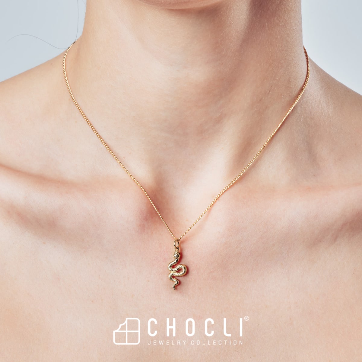 CHOCLI Collar con Baño18k Serpiente7
