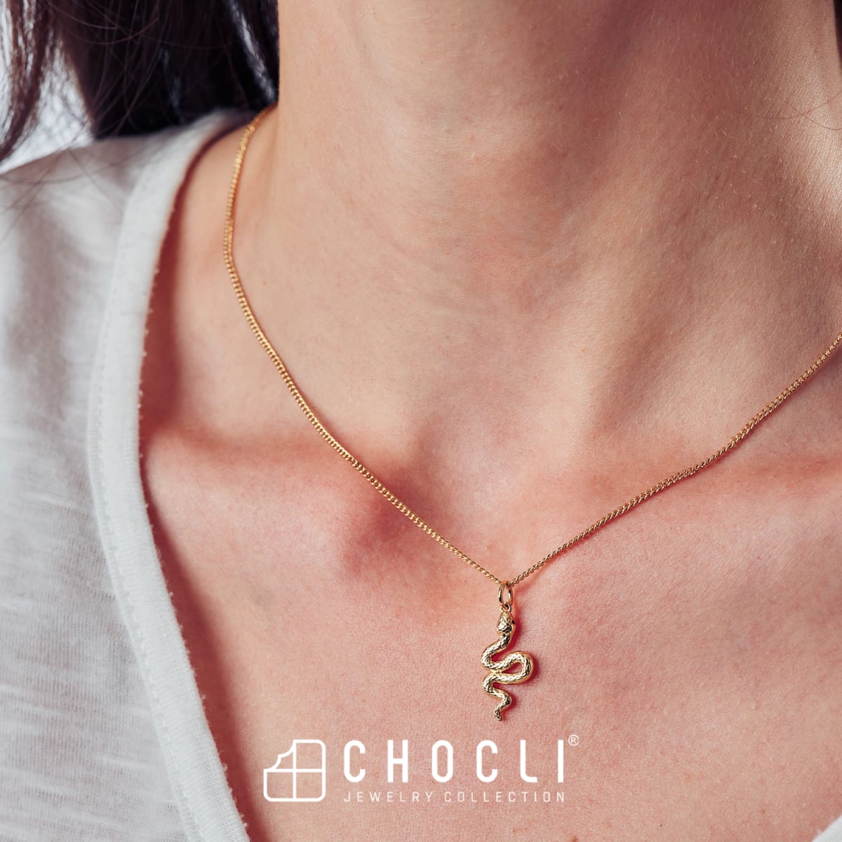 CHOCLI Collar con Baño18k Serpiente9