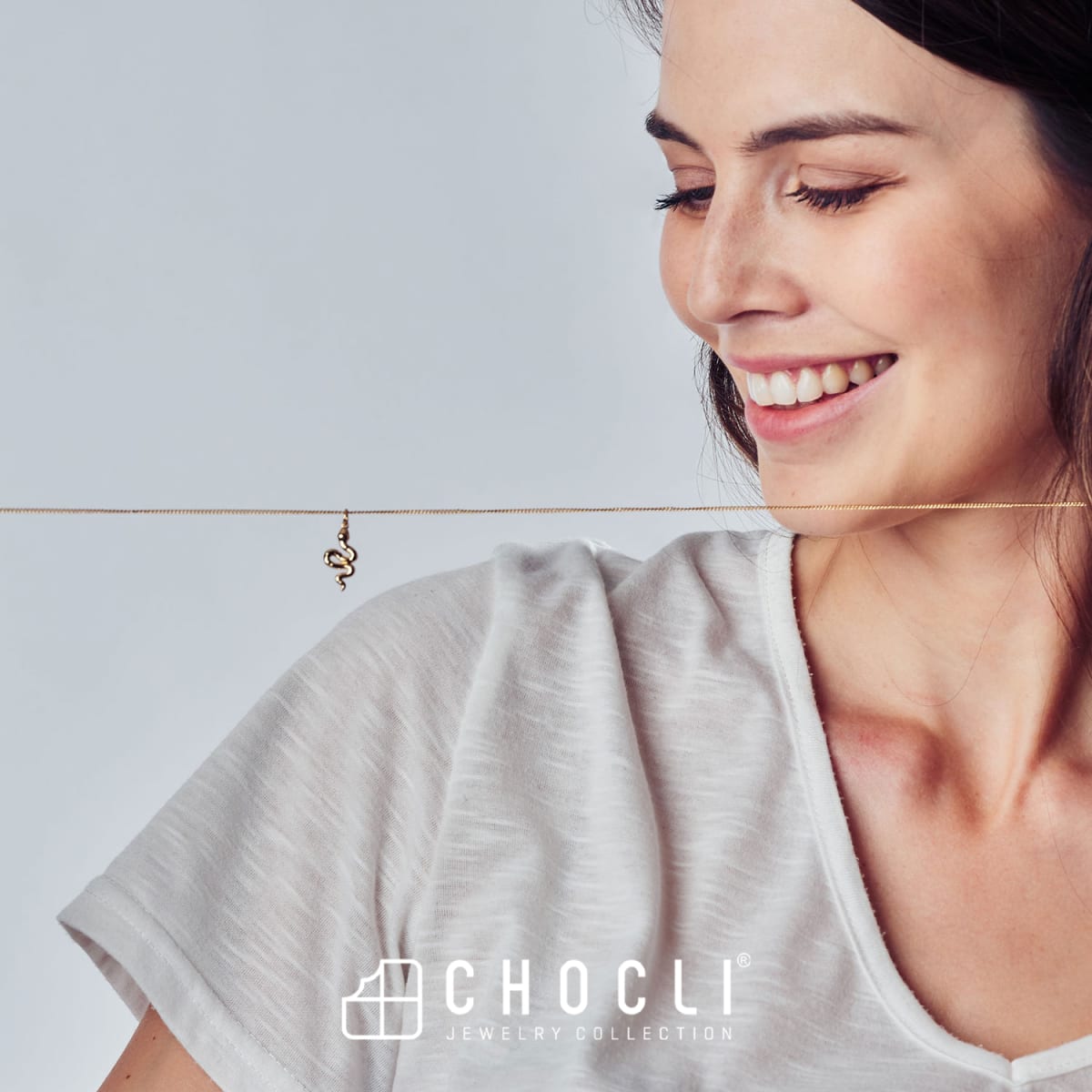 CHOCLI Collar con Baño18k Serpiente8