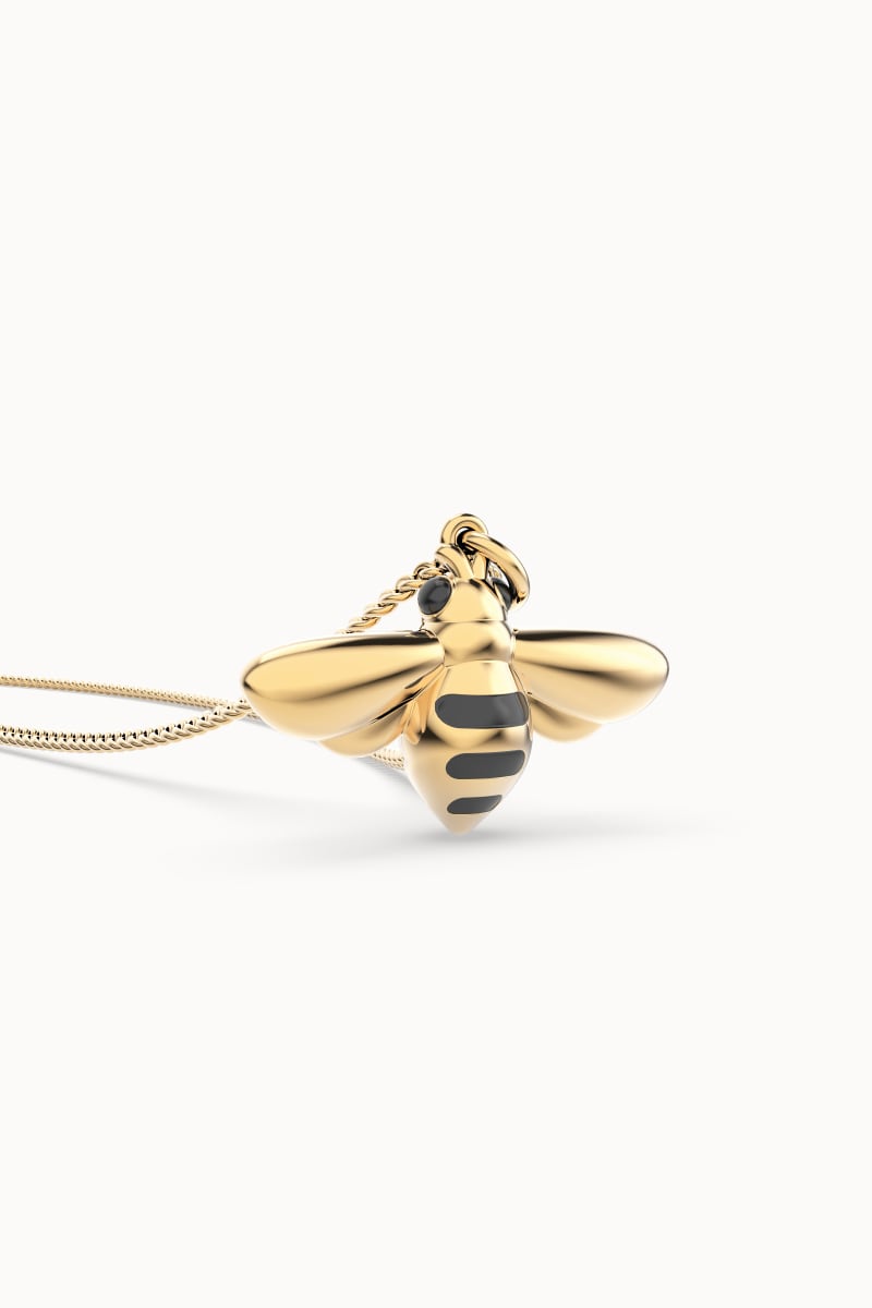 CHOCLI Collar con Baño18k Abeja4