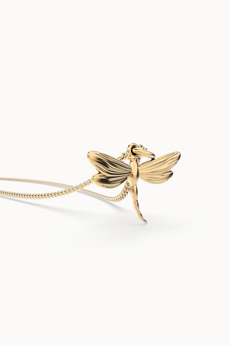 CHOCLI Collar con Baño18k Libélula3