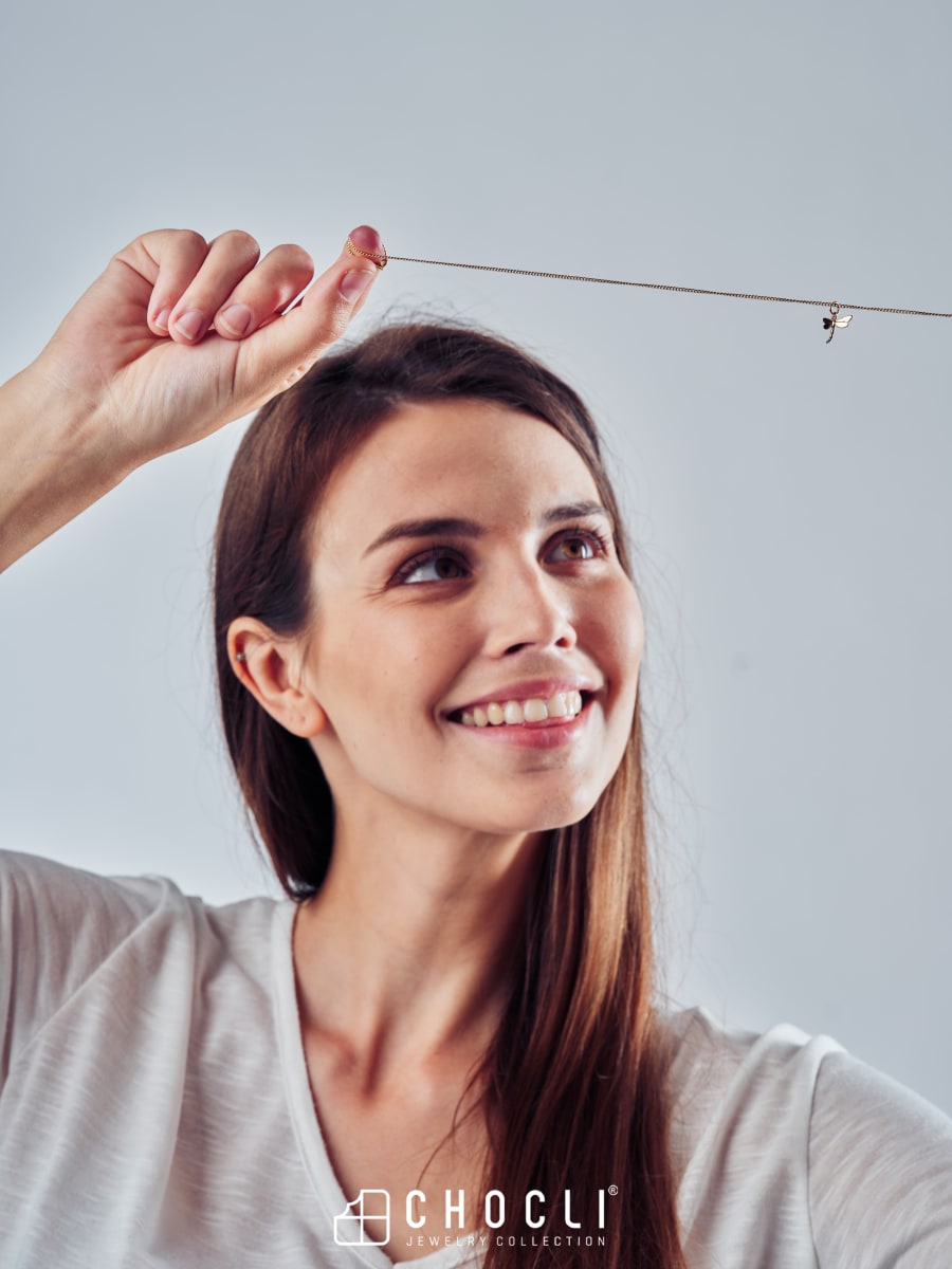 CHOCLI Collar con Baño18k Libélula9