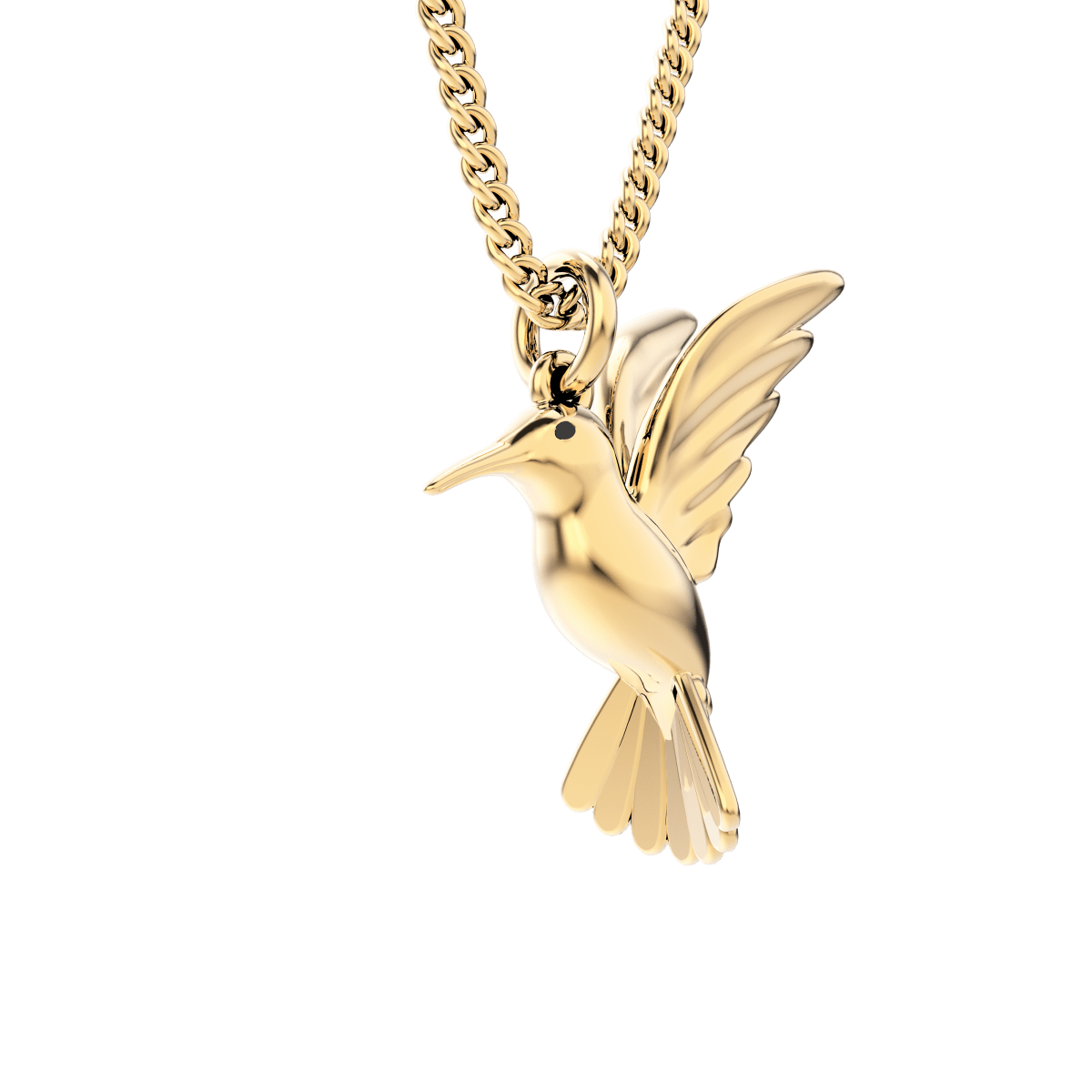 CHOCLI Collar con Baño18k Colibrí