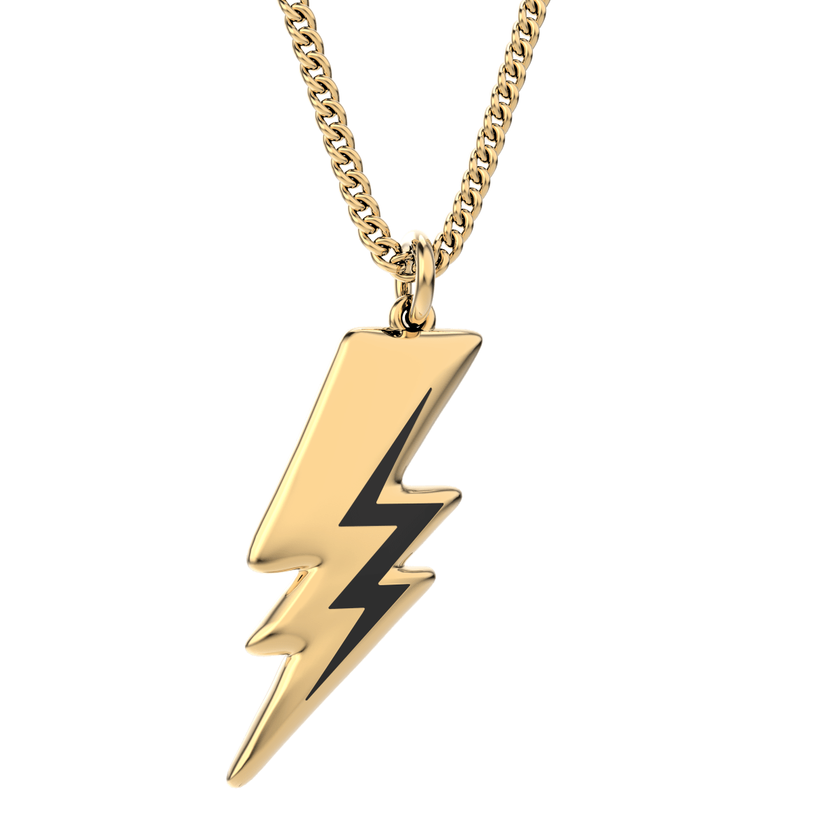 CHOCLI Collar con Baño18k Rayo