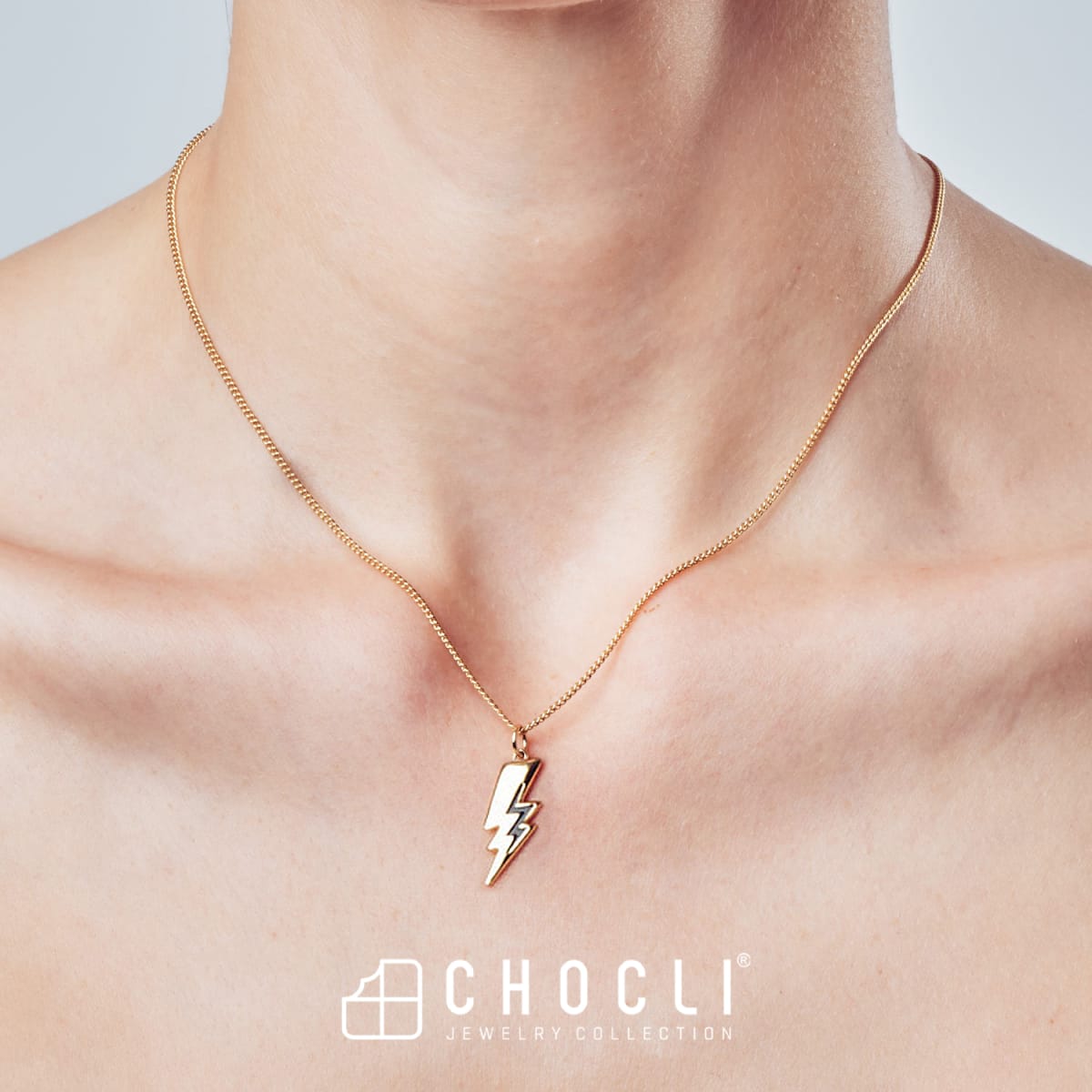 CHOCLI Collar con Baño18k Rayo7