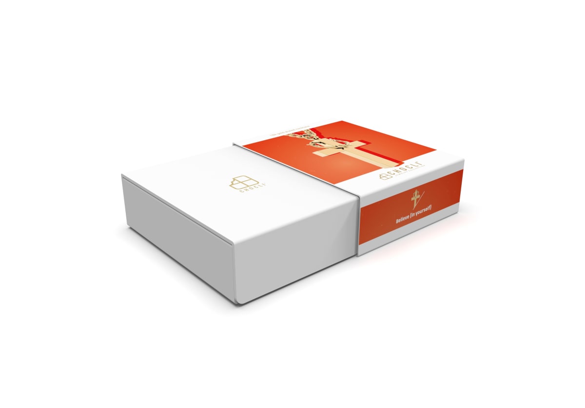 CHOCLI Collar con Baño18k Cruz10