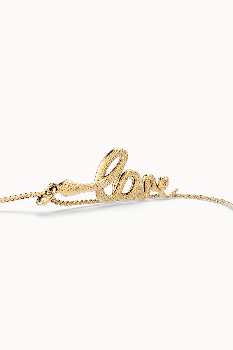 CHOCLI Collar con Baño18k Serpiente Amor3