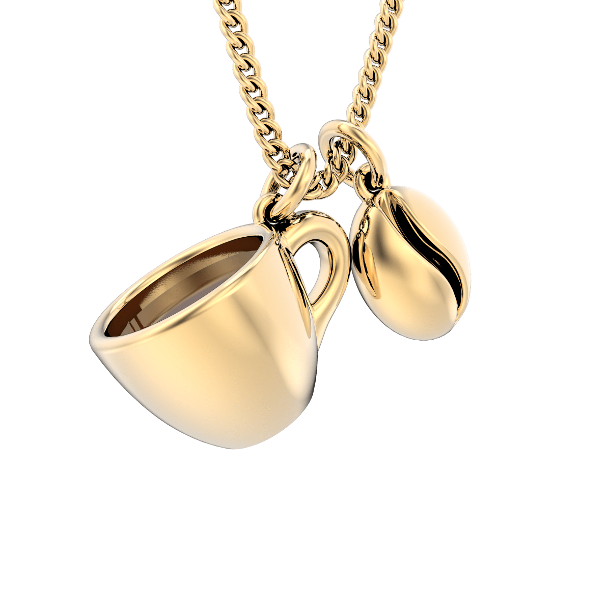 CHOCLI Collar con Baño18k Café y Grano1
