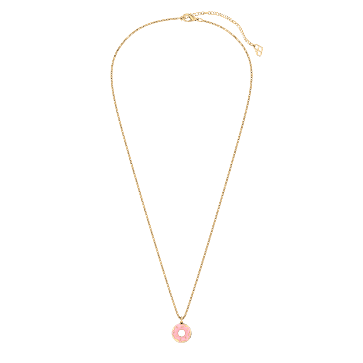 CHOCLI Collar con Baño18k Dona Glaseada Rosa6
