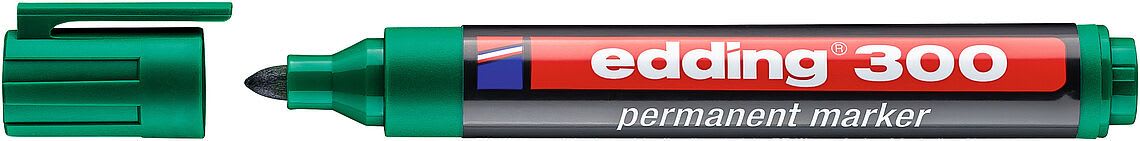 Marcador permanente edding E-300 Verde2
