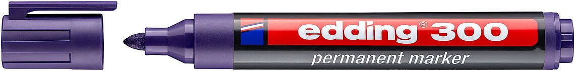 Marcador permanente edding E-300 Violeta2