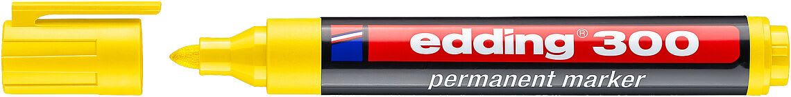 Marcador permanente edding E-300 Amarillo2
