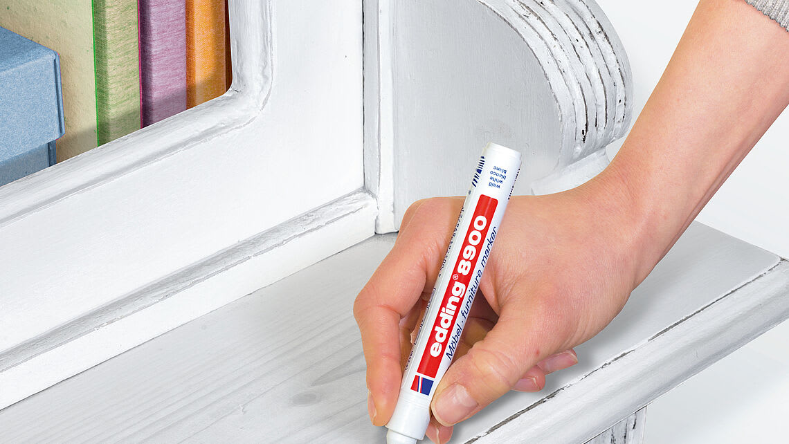 Marcador lacado para muebles Edding E-8900 Blanco3